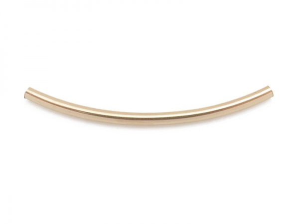 Gold Filled Curved Tube 30mm x 1.5mm