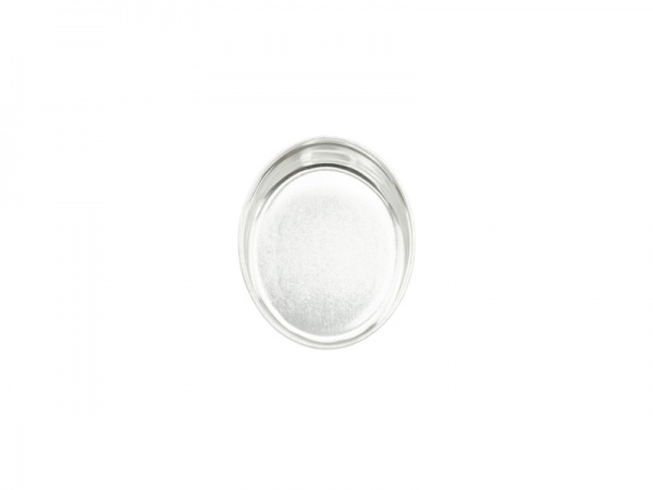 Sterling Silver Oval Bezel Cup Setting 10mm x 8mm