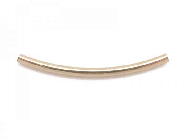 Gold Filled Curved Tube 25mm x 1.5mm