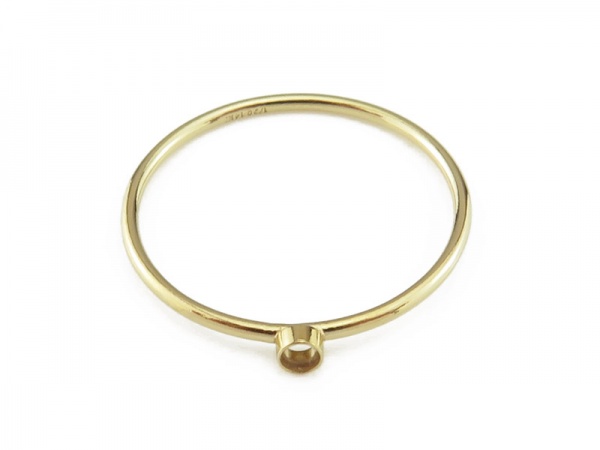 Gold Filled Bezel Ring 2mm ~ Size J