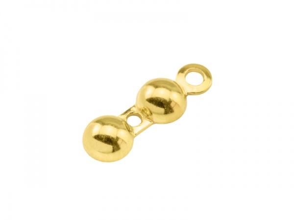 Gold Vermeil Clamshell Bead Tip 4mm