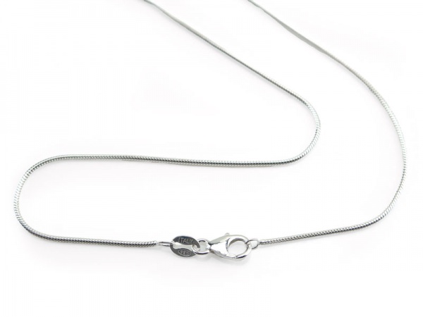 Sterling Silver Snake Chain (1mm) Necklace with Lobster Clasp ~ 16''