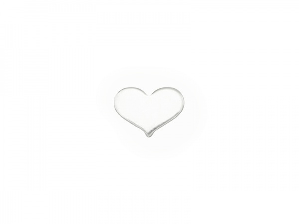 Sterling Silver Heart Solderable Accent 5mm