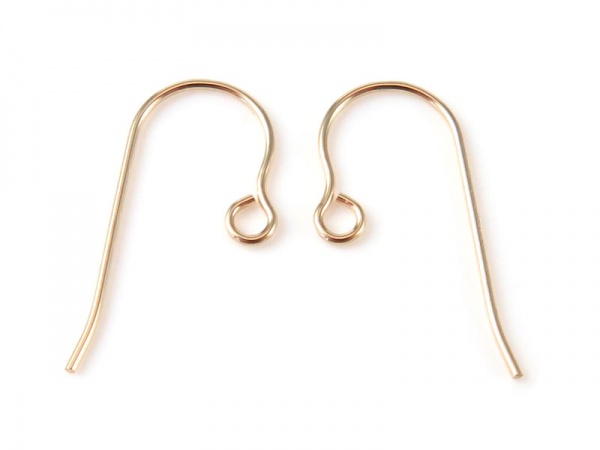 14K Gold Ear Wire ~ PAIR