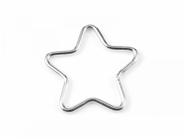 Sterling Silver Star Connector 15mm