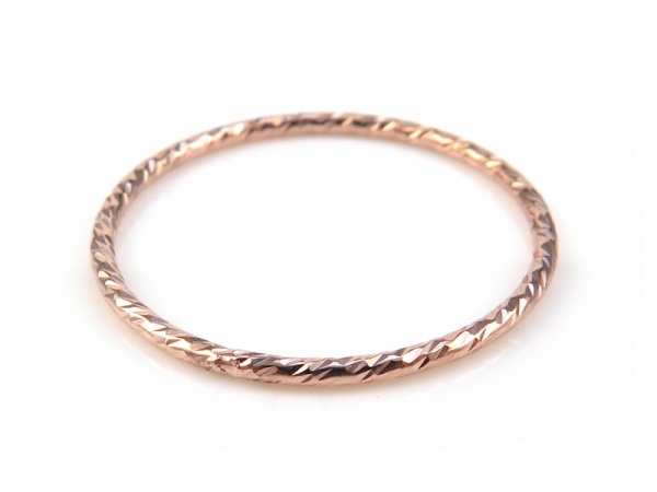 Rose Gold Filled Sparkle Stacking Ring ~  Various Sizes