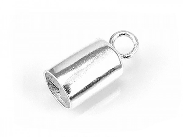 Sterling Silver Tube End Cap 5mm ID