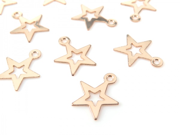 Gold Filled Open Star Charm 10mm