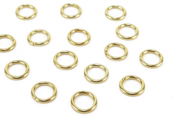 Gold Vermeil Open Jump Ring 4mm ~ 22ga ~ Pack of 10