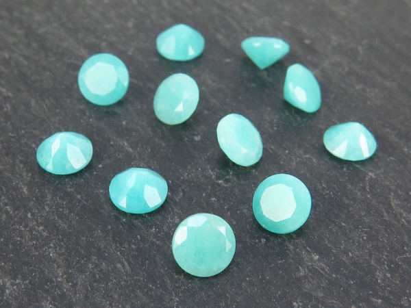 Amazonite Faceted Round ~ Various Sizes