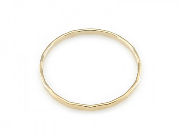 Gold Filled Hammered Stacking Ring ~ Size R