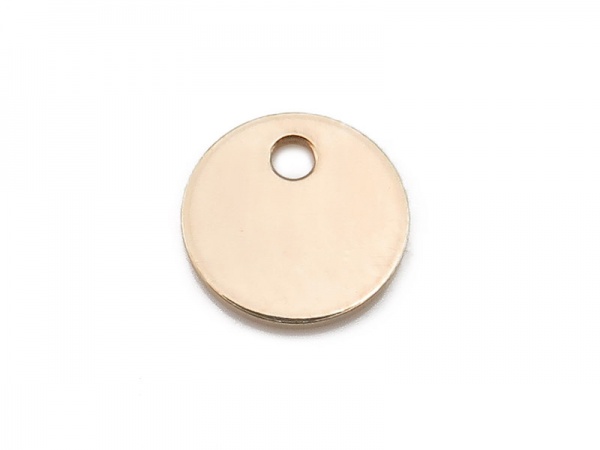 Gold Filled Round Tag 6mm
