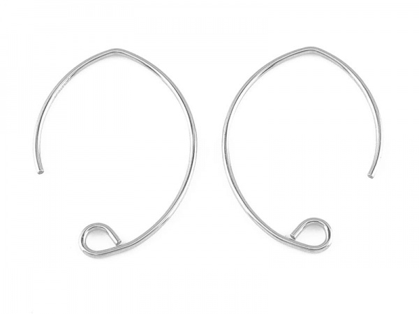Sterling Silver V Shape Ear Wire ~ PAIR