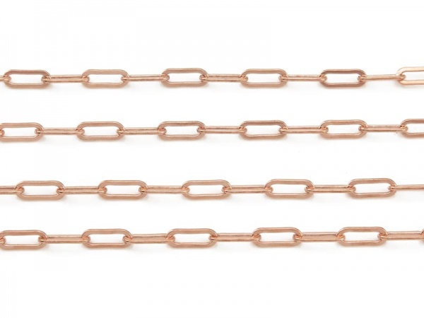 Rose Gold Filled Drawn Cable Chain 6.5mm ~ by the Foot