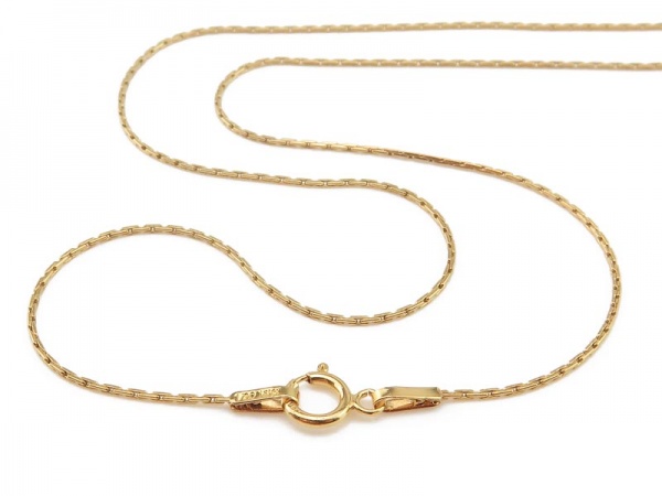 Gold Filled Beading Chain Necklace with Spring Clasp ~ 16''