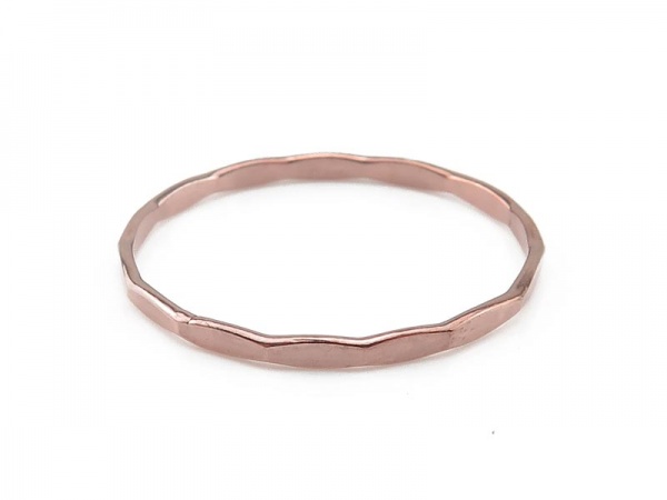 Rose Gold Filled Hammered Stacking Ring ~  Various Sizes