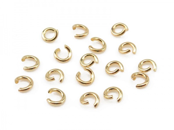 Gold Vermeil Open Jump Ring 3mm ~ Pack of 10