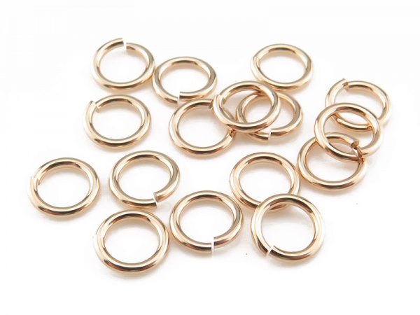 Gold Filled Open Jump Ring 5mm ~ 20ga ~ Pack of 10