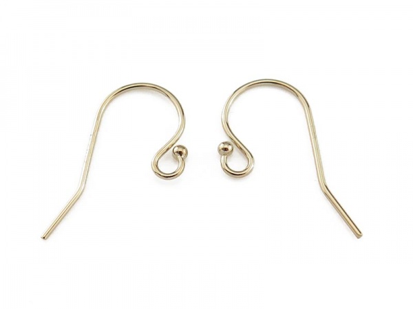 Gold Filled Ball End Ear Wire ~ PAIR