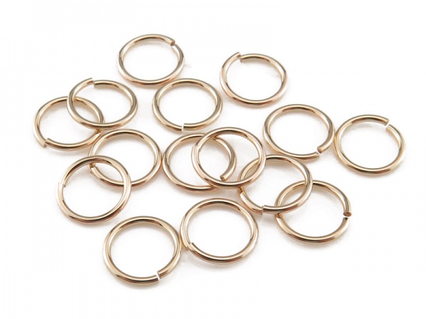 Gold Filled Open Jump Ring 6mm ~ 22ga ~ Pack of 10