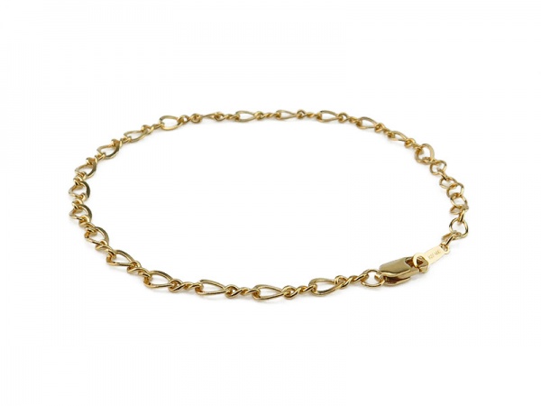 Gold Filled Figure of 8 Chain Bracelet ~ 6.5'' + 1'' Extender