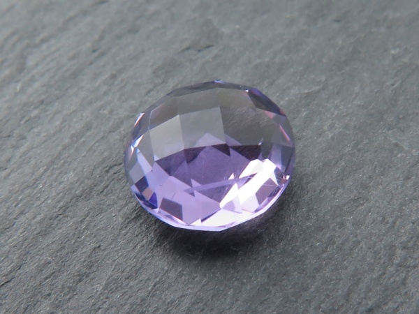 Brazilian Amethyst Faceted Coin 8mm