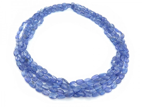 AA Tanzanite Faceted Oval Beads 6-9mm ~ 16'' Strand