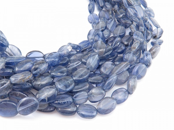 Iolite Smooth Oval Beads 5-7mm ~ 15'' Strand