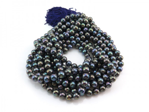 Shell Pearl Peacock Round Beads 10mm ~ 16'' Strand
