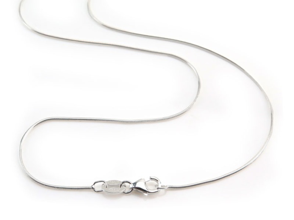 Sterling Silver Snake Chain (0.8mm) Necklace with Lobster Clasp ~ 20''