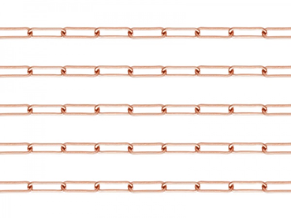 Rose Gold Filled Drawn Cable Chain 5.5mm ~ by the Foot