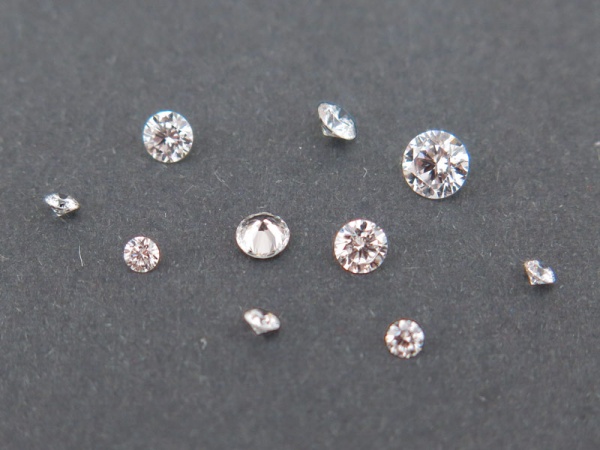 Lab Grown White Diamond Faceted Round ~ Various Sizes