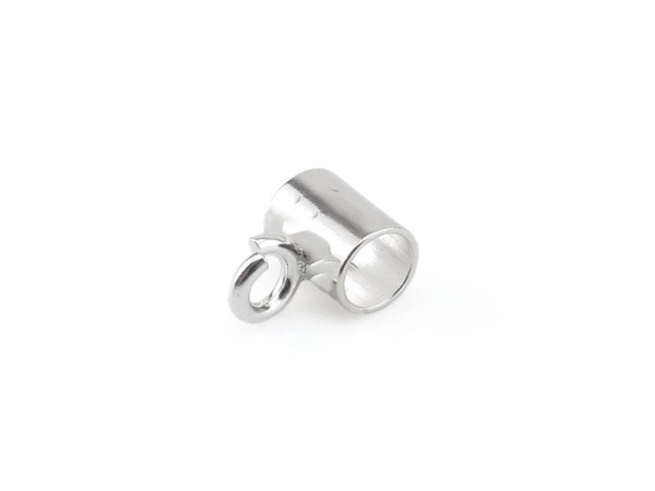 Sterling Silver Tube Bail w/Ring 4mm