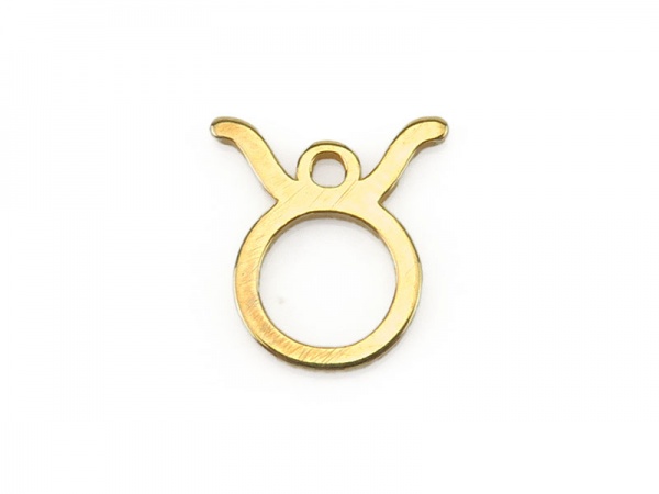 Gold Vermeil Zodiac Charm ~ Taurus