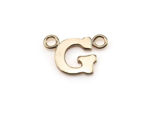 Gold Filled Alphabet Connector ~ G