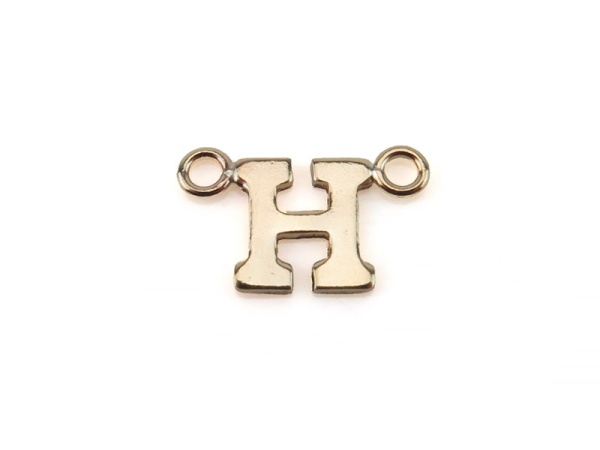 Gold Filled Alphabet Connector ~ H