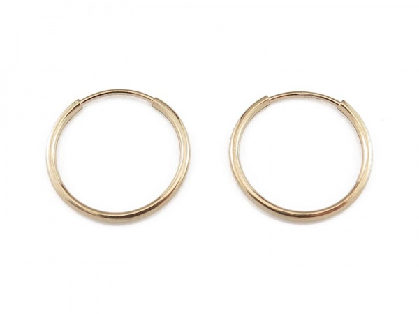 Gold Filled Earring Hoop 17mm ~ PAIR