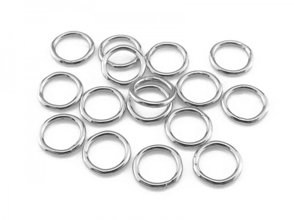 Sterling Silver Closed Jump Ring 5mm ~ 22ga ~  Pack of 10