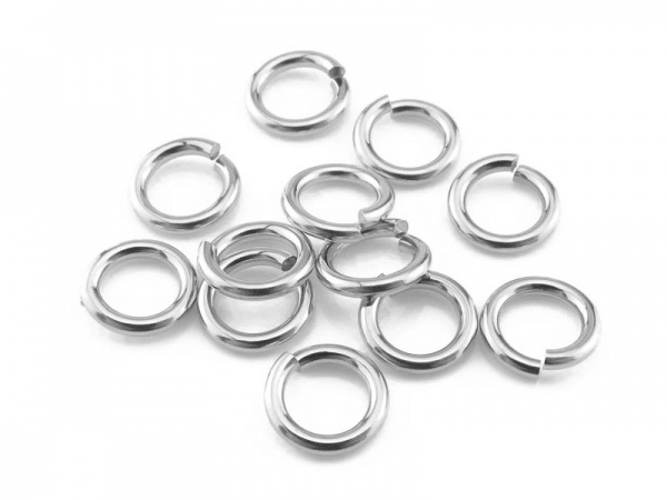 Sterling Silver Open Jump Ring 6mm ~ 18ga ~ Pack of 10