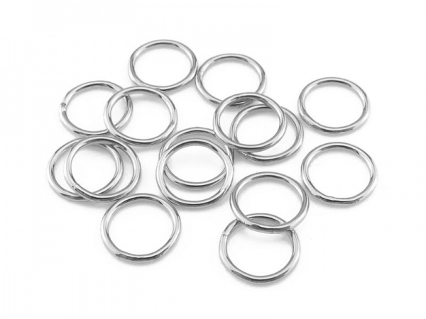 Sterling Silver Closed Jump Ring 6mm ~ 22ga ~ Pack of 10