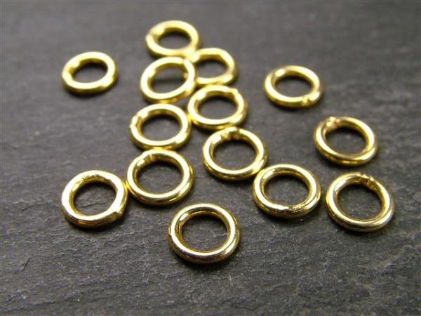 Gold Vermeil Closed Jump Ring 5mm ~ 22ga
