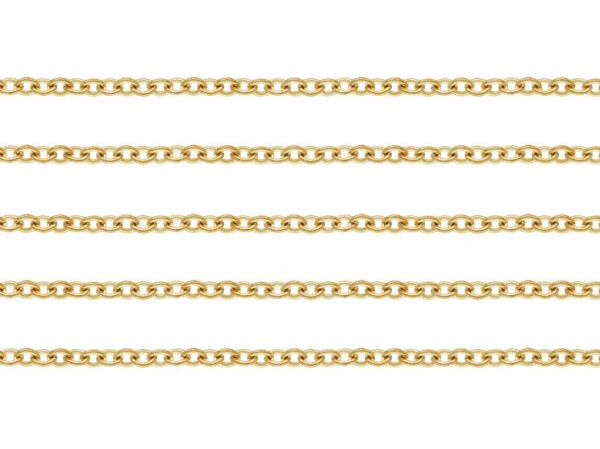 Gold Filled Cable Chain 1.3mm x 1.2mm ~ by the Foot