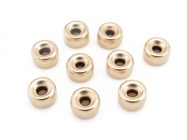Gold Filled Smooth Rondelle Bead 6mm
