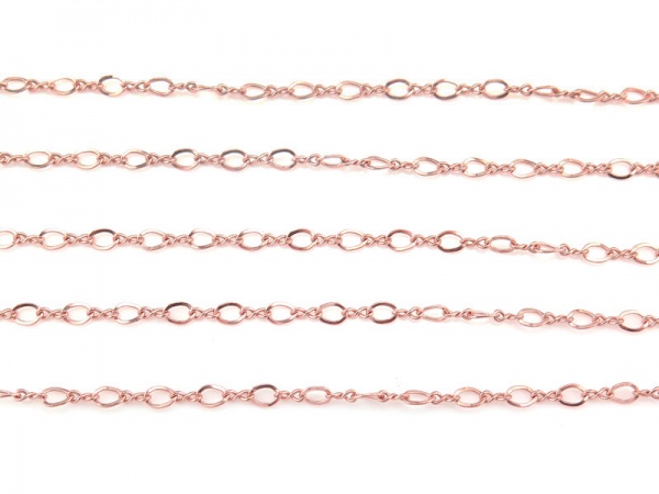 Rose Gold Filled Figure 8 Cable Chain 3.25 x 2.25mm ~ by the Foot