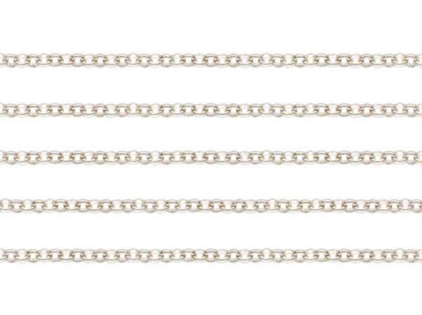 Sterling Silver Round Rolo Chain 1.5mm ~ by the Foot