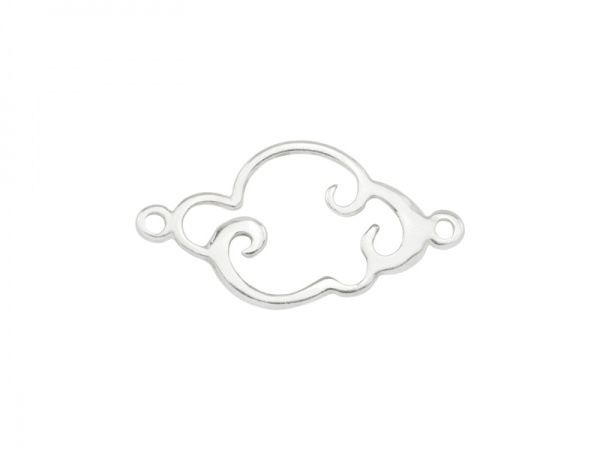 Sterling Silver Cloud Connector 15mm