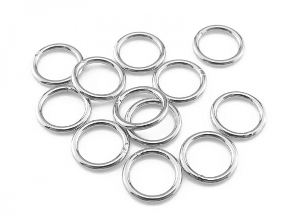 Sterling Silver Closed Jump Ring 7mm ~ 20ga ~ Pack of 10