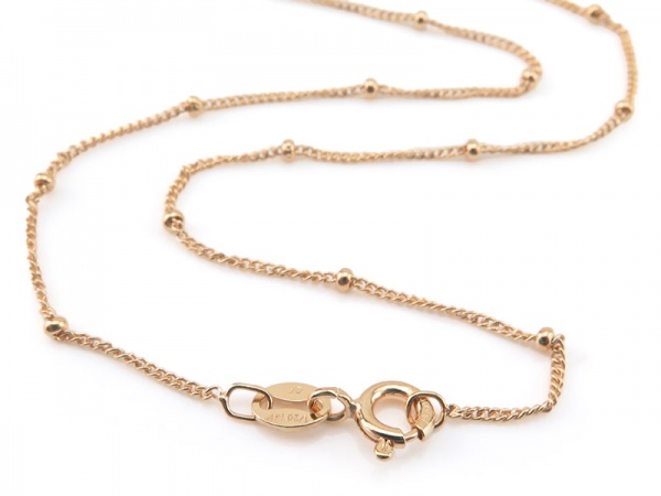 Gold Filled Satellite Chain Necklace with Spring Clasp ~ 14''