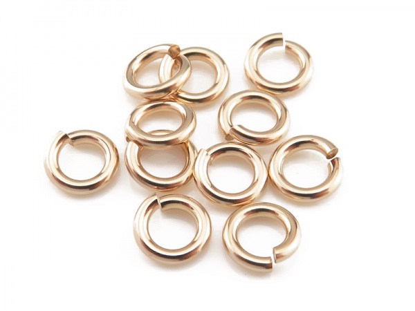 Gold Filled Open Jump Ring 5mm ~ 18ga ~ Pack of 10