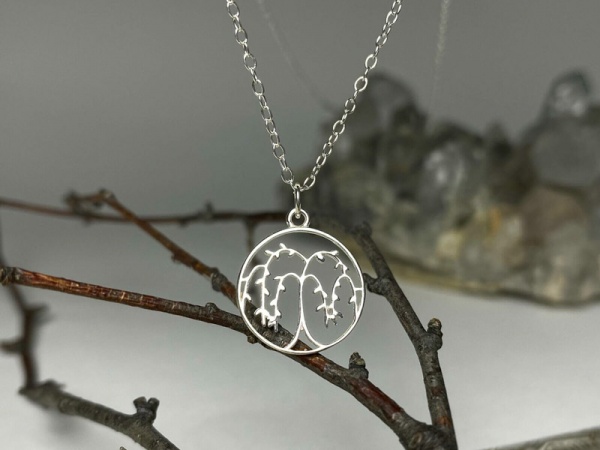 Sterling Silver Willow Tree Pendant 16.5mm
